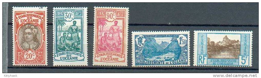 OCEA 181 - YT 69 (tache Noire Haut Droit) - 70-72-75-77 * - Unused Stamps
