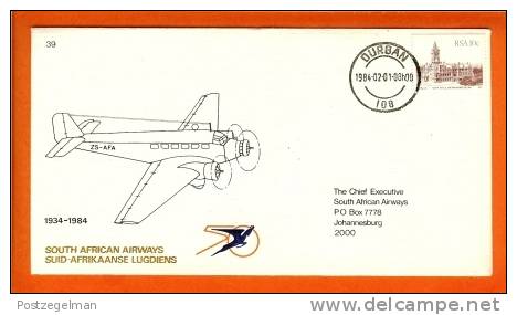 RSA 1-2-84 Airway Cover 39 SAA "50" - Airplanes