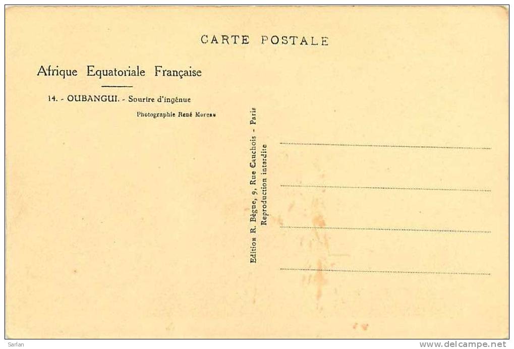 OUBANGUI-CHARI , Sourir D'ingenue , *4451 - Centrafricaine (République)