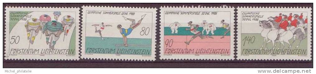 ⭐ Liechtenstein - YT N° 888 à 891 ** - Neuf Sans Charnière - 1988 ⭐ - Unused Stamps
