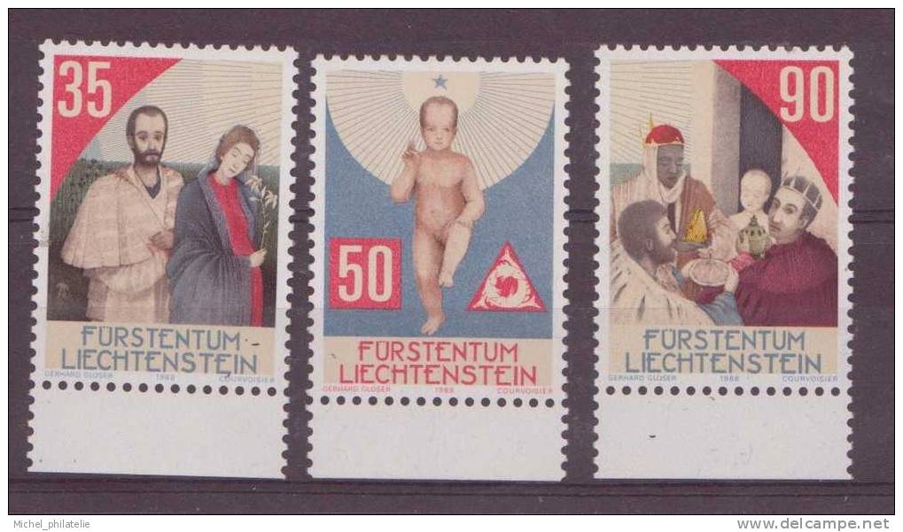 ⭐ Liechtenstein - YT N° 895 à 897 ** - Neuf Sans Charnière - 1988 ⭐ - Unused Stamps