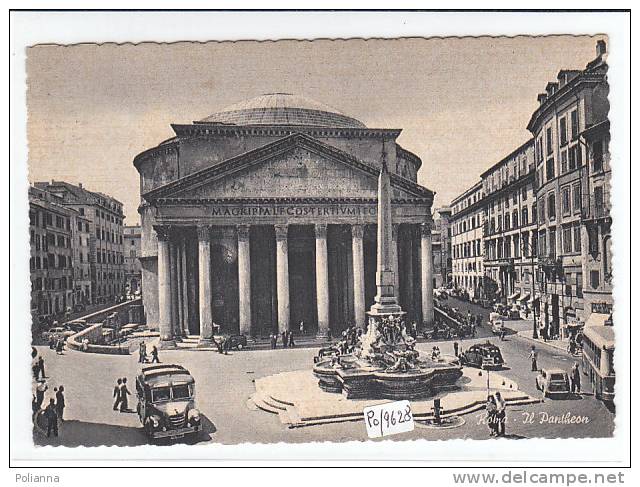 PO9628# ROMA - Il Pantheon - Animata  VG 1963 - Panthéon