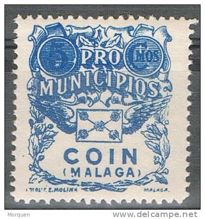 Pro Municipios COIN (Malaga) 5 Cts, Guerra Civil - Spanish Civil War Labels