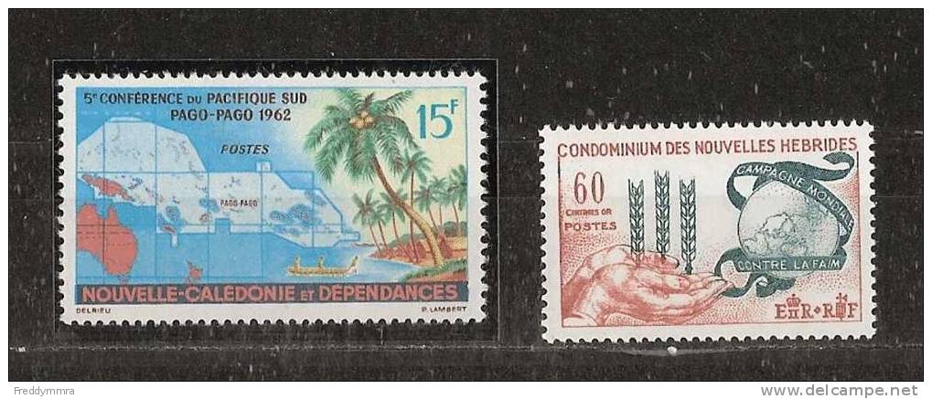 Nouvelle Calédonie: 305 + 307 ** - Unused Stamps