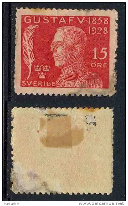 SUEDE / 1928  # 208 * /  15 (+5) ö Rouge - Unused Stamps