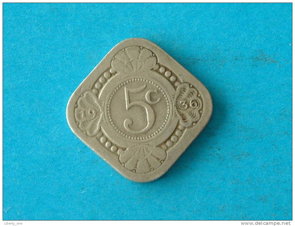 1936 - 5 CENT / KM 153 ( For Grade, Please See Photo ) ! - 5 Cent