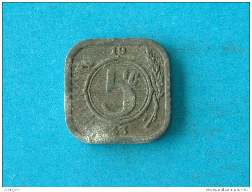 1943 - 5 CENT / KM 172 ( For Grade, Please See Photo ) ! - 5 Cent