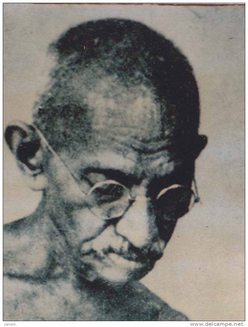 Gandhi, Freedom Fighter, Old Card, Condition As Per The Scan - Mahatma Gandhi