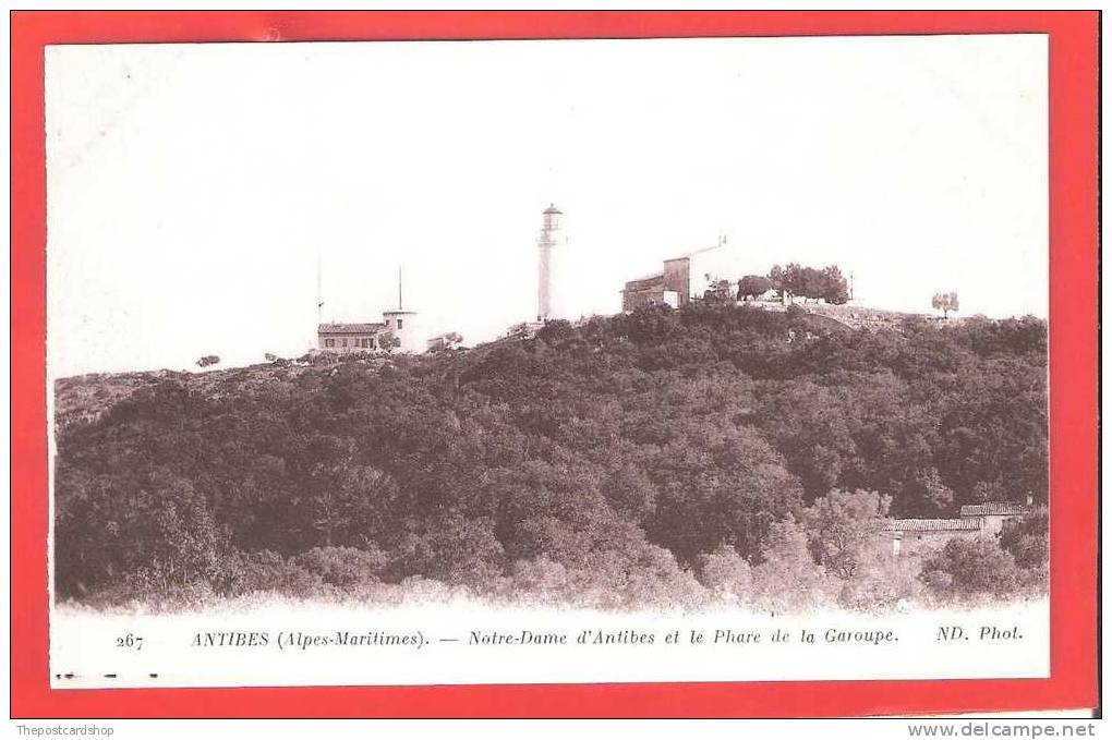 FRANCE CPA Antibes No267 NOTRE DAME ET LE PHARE DE LA GAROUPE LIGHTHOUSE MORE CHEAP FRANCE LISTED ND PHOTO - Andere & Zonder Classificatie