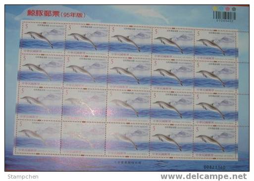 Taiwan 2006 Cetacean Stamps Sheets Whale Dolphin Lighthouse Bridge Harbor Fauna Ocean - Blocs-feuillets