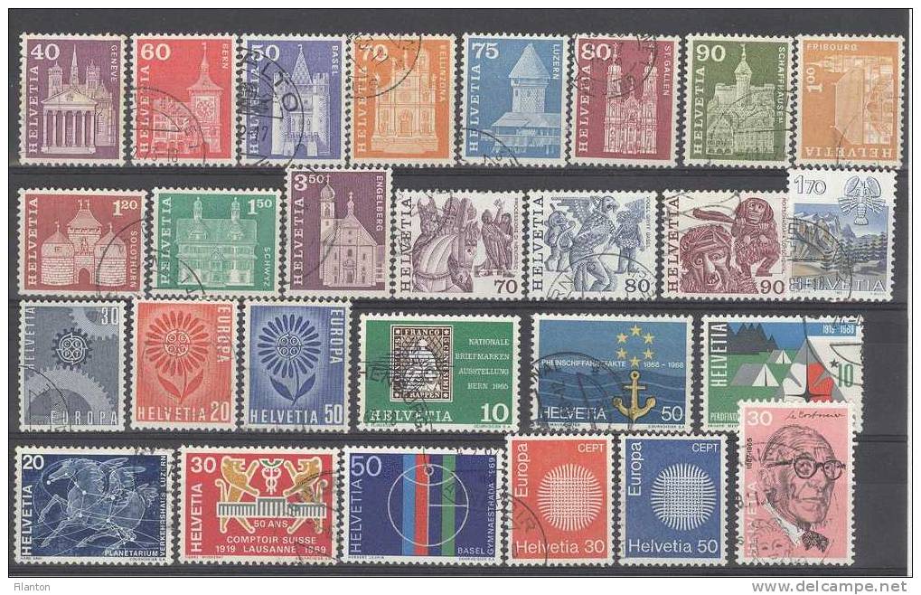 HELVETIA - Selection Nr 104 - Gest./obl. - Collections