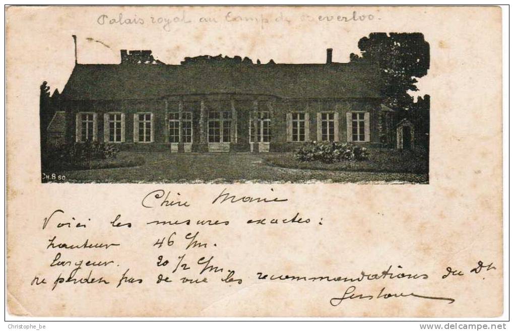 Oude Postkaart, Palais Royale Au Camp De Beverloo (pk1396) - Leopoldsburg (Kamp Van Beverloo)