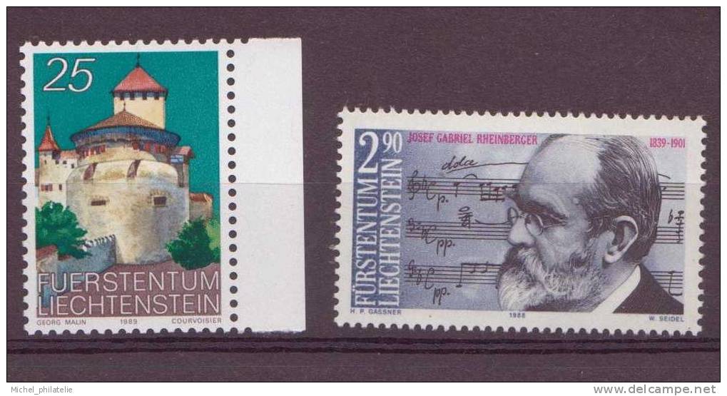 ⭐ Liechtenstein - YT N° 903 Et 904 ** - Neuf Sans Charnière - 1989 ⭐ - Unused Stamps