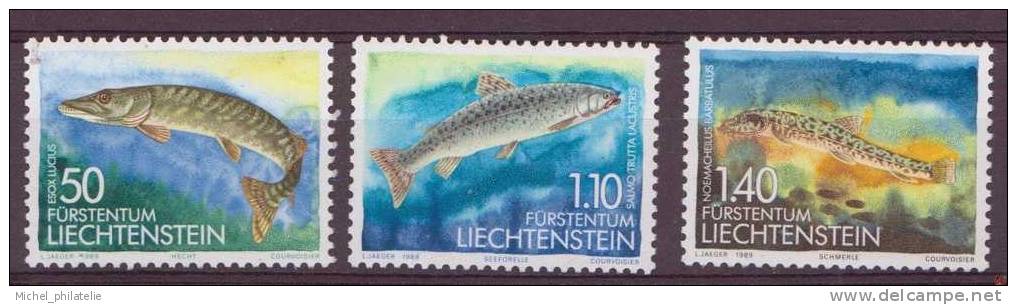 ⭐ Liechtenstein - YT N° 905 à 907 ** - Neuf Sans Charnière - 1989 ⭐ - Unused Stamps