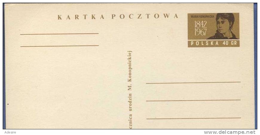 Polen, 40 GR Ganzsache Pk 1967 - Stamped Stationery