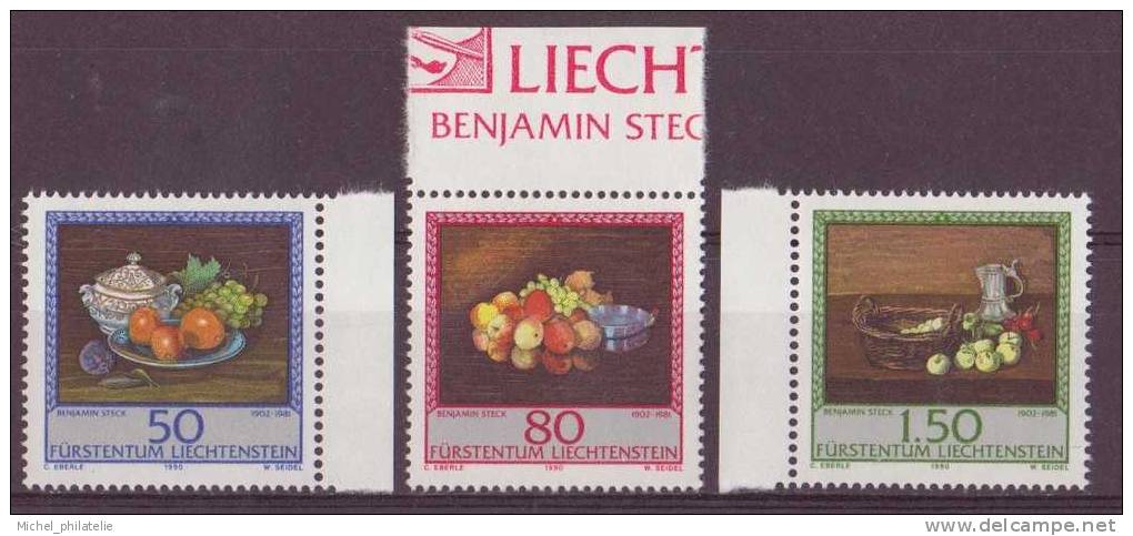 ⭐ Liechtenstein - YT N° 931 à 933 ** - Neuf Sans Charnière - 1990 ⭐ - Neufs