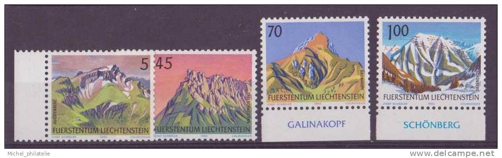 ⭐ Liechtenstein - YT N° 934 à 937 ** - Neuf Sans Charnière - 1990 ⭐ - Neufs