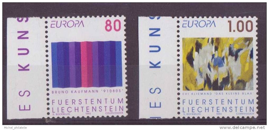 ⭐ Liechtenstein - YT N° 995 Et 996 ** - Neuf Sans Charnière - 1993 ⭐ - Neufs