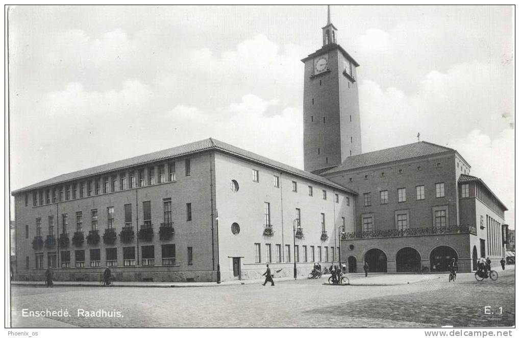 NETHERLAND - ENSCHEDE, Centar, Old Postcard - Enschede