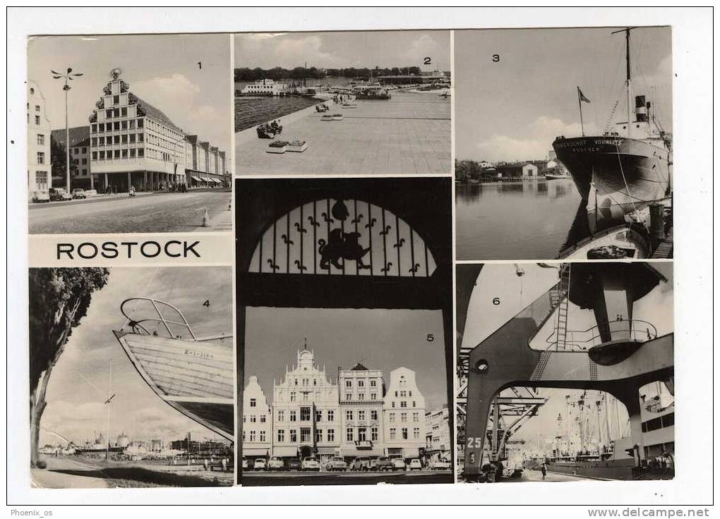 GERMANY - ROSTOCK - Mosaic Postcard, 1979 - Rostock