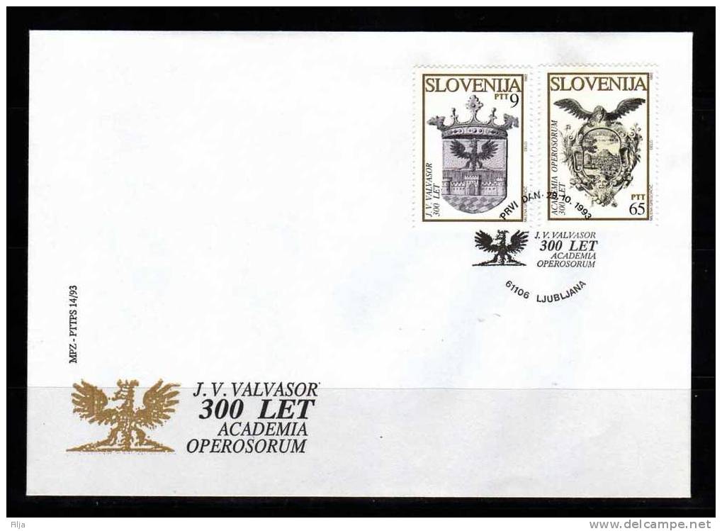 Slovenija 1993 Mi.No.-67-68 FDC Coats Of Arms - Enveloppes