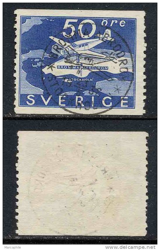 SUEDE / 1936 POSTE AERIENNE # 6 Ob.- 50 ö. Outremer - Used Stamps