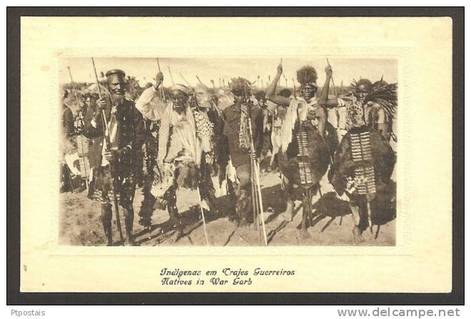 MOZAMBIQUE (Africa) - Natives In War Garb - Unclassified