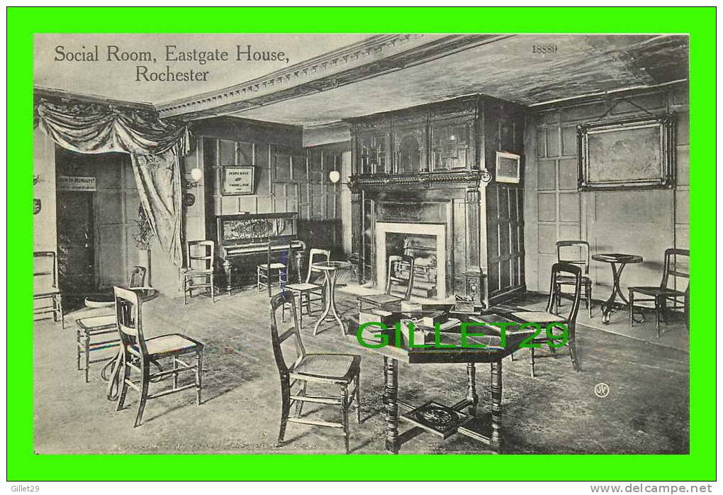 ROCHESTER, KENT - SOCIAL ROOM, EASTGATE HOUSE - VALENTINE´S SERIES - WRITTEN IN 1913 - - Rochester