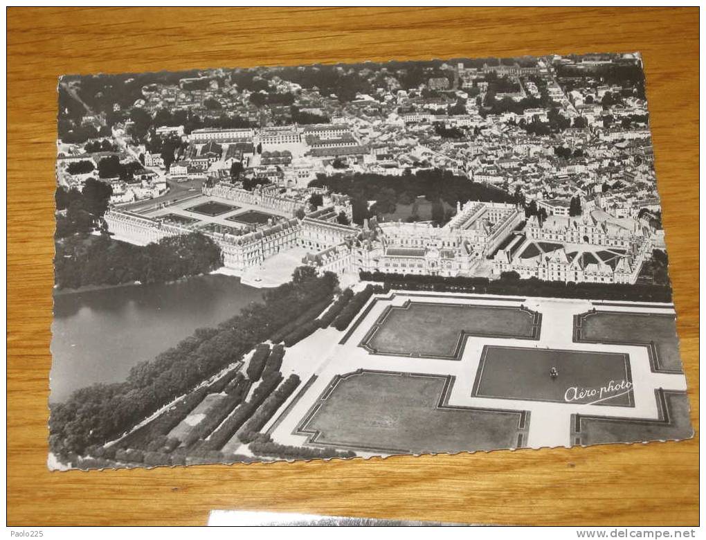 FONTAINEBLEAU 1953 Le Chateau BN NV Vista Aerea - Ile-de-France