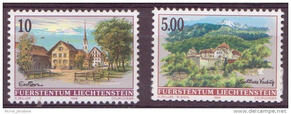 ⭐ Liechtenstein - YT N° 1068 Et 1069 ** - Neuf Sans Charnière - 1996 ⭐ - Neufs