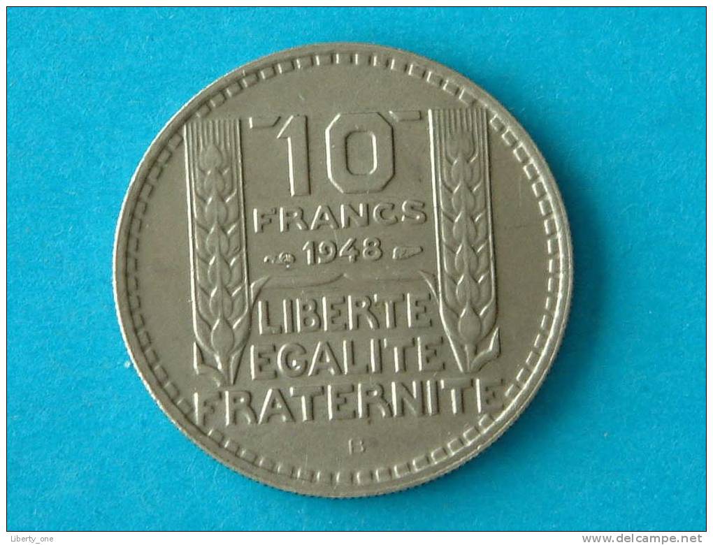 1948 B - 10 Francs / KM 909.2 ( For Grade, Please See Photo ) !! - Autres & Non Classés