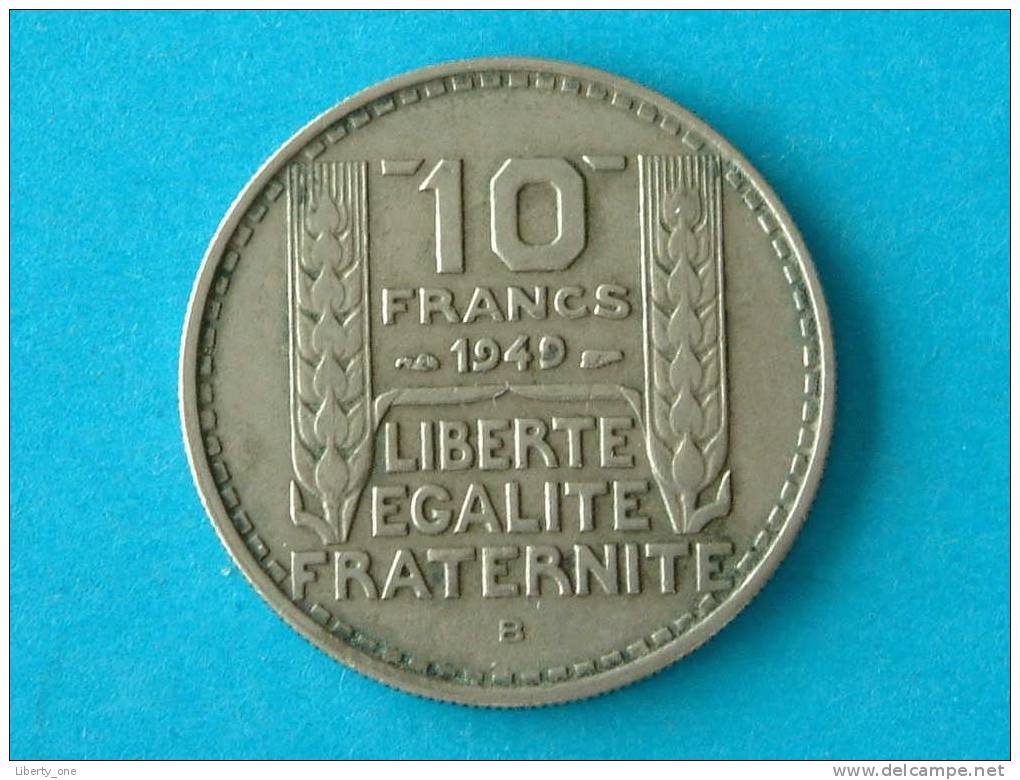 1949 B - 10 Francs / KM 909.2 ( For Grade, Please See Photo ) !! - Autres & Non Classés