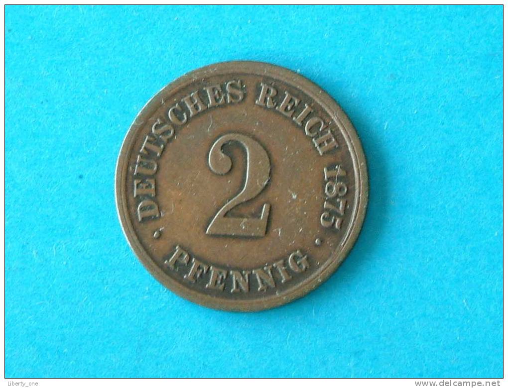 1875 H - 2 PFENNIG / KM 2 ( For Grade, Please See Photo ) !! - 2 Pfennig