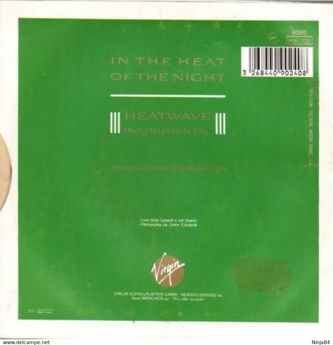 SP 45 RPM (7")  Sandra  "  In The Heat Of The Night  " - Autres - Musique Anglaise