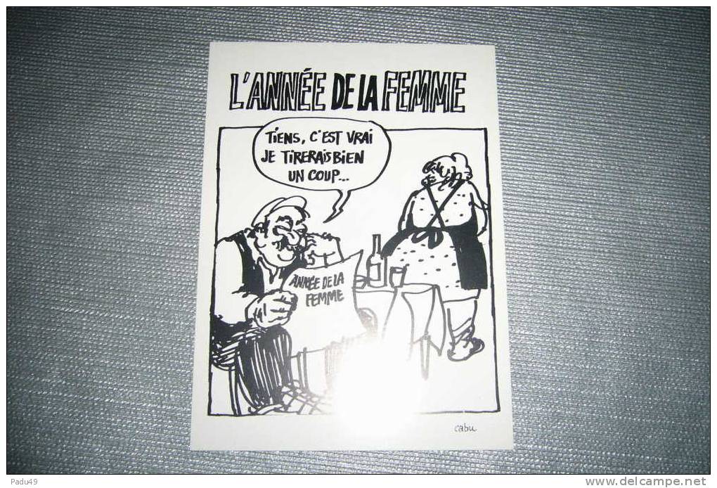 1 Carte Postale CABU Dessin Humour  D'AVIGNON - Cabu