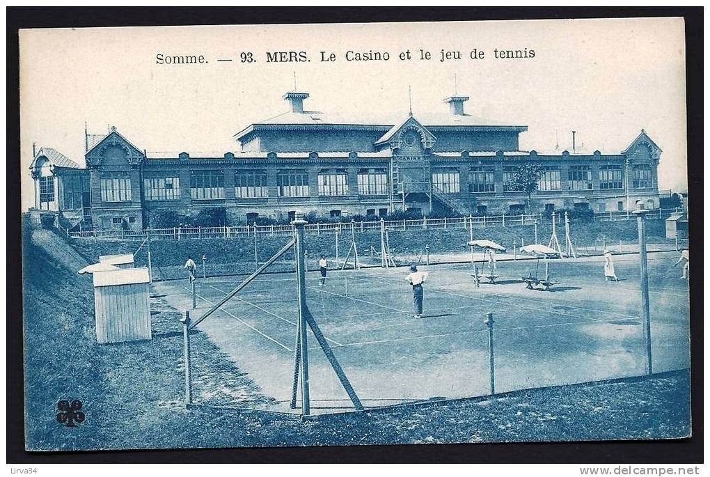 CPA  ANCIENNE- FRANCE- THEME : TENNIS- MERS : LE CASINO ET LE JEU DE TENNIS- - Tennis