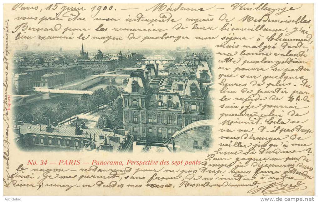 Vignette Palais De L'Esplanade Des Invalides 1900 France Sur Carte, Voyage Voir 2 Scan - 1900 – París (Francia)