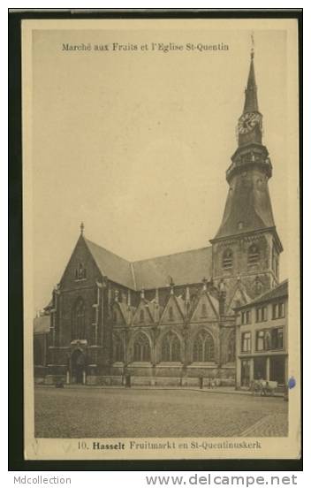 BELGIQUE HASSELT / Marché Aux Fruits Et L'église Saint Quentin / - Hasselt