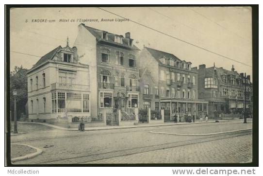 BELGIQUE KNOCKE ZOUTE / Hôtel De L'Espérance, Avenue Lippens / - Knokke