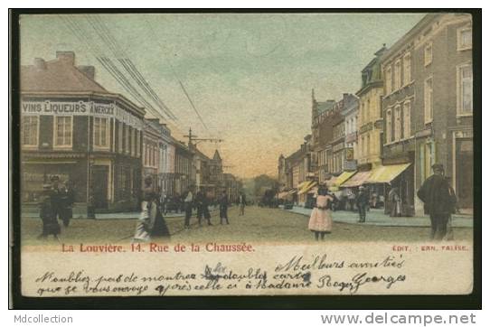 BELGIQUE LA LOUVIERE / La Rue De La Chaussée / CARTE COULEUR - La Louvière