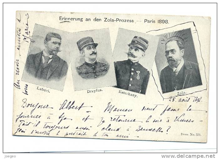 (F519) - Erinnerung An Den Zola-Prozess - Paris 1898 - Labori - Dreyfus - Esterhazy - Zola - Personaggi