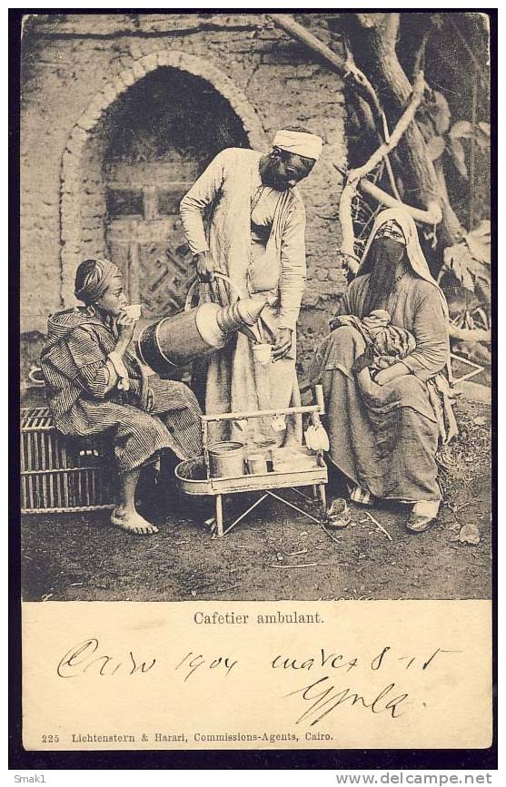 Egypt  CAFETIER AMBULANT   FOLK  Old Postcard   Pre-1904. - Sonstige & Ohne Zuordnung