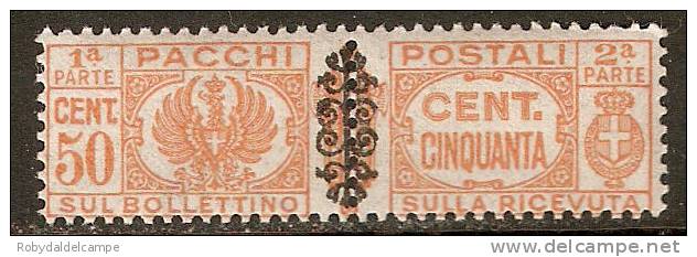 ITALIA LUOGOTENENZA - Sassone Pacchi Postali # 52 - (**) - Paketmarken