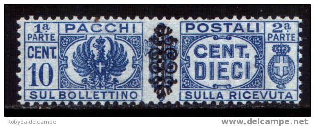 ITALIA LUOGOTENENZA - Sassone Pacchi Postali # 49 (**) - Paketmarken