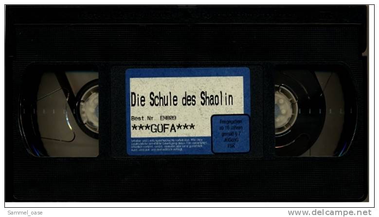 VHS Video  ,  Die Schule Des Shaolin  - Kampftechniken - Action, Aventure