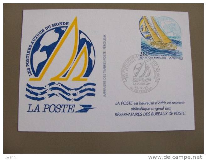 Souvenir Philatélique - Les Postiers Autour Du Monde - 1993 - Documents Of Postal Services