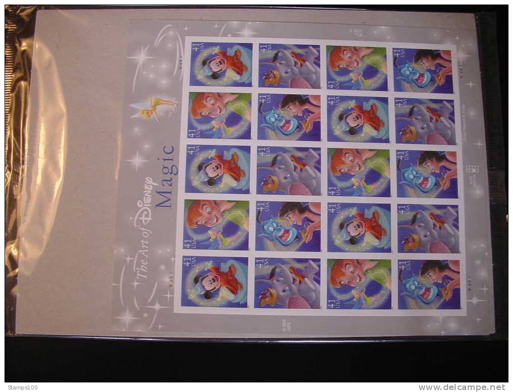 USA 2007 DISNEY  SCOTT 4192/95   MNH **    (1018400) - Feuilles Complètes