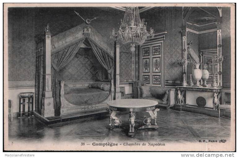 Dép. 60 - COMPIEGNE - Chambre De Napoléon. B. F., Paris N° 38 - Châteaux