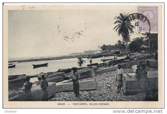 GABON PORT GENTIL BILLES D'ACAJOU (BELLE ANIMATION) 1931 - Gabon