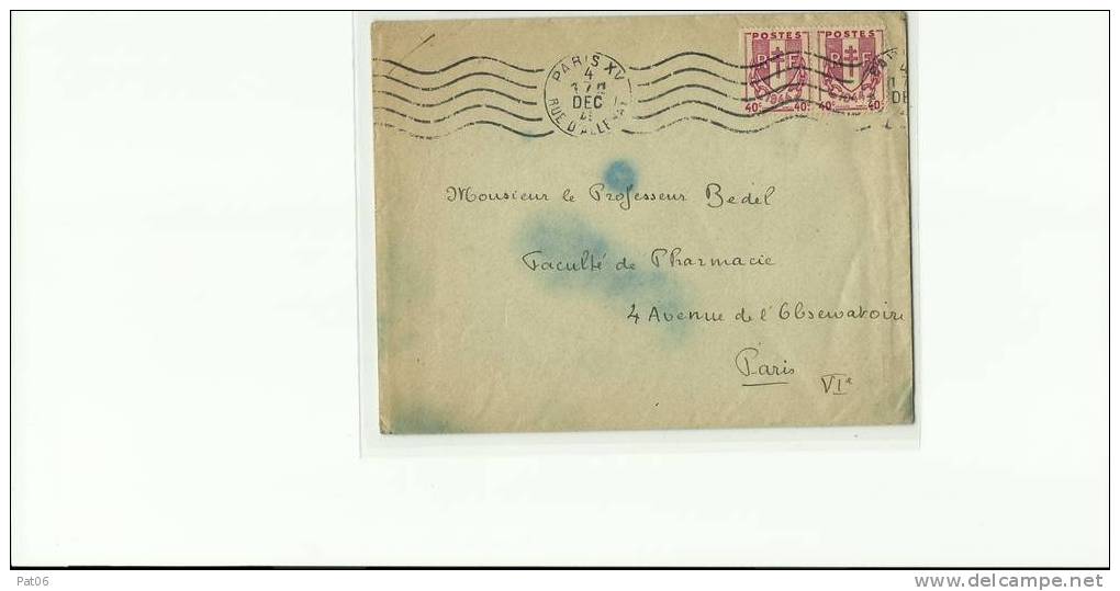 PARIS    X V ° ? Bureau « Rue D' ALLERET - Cartas & Documentos